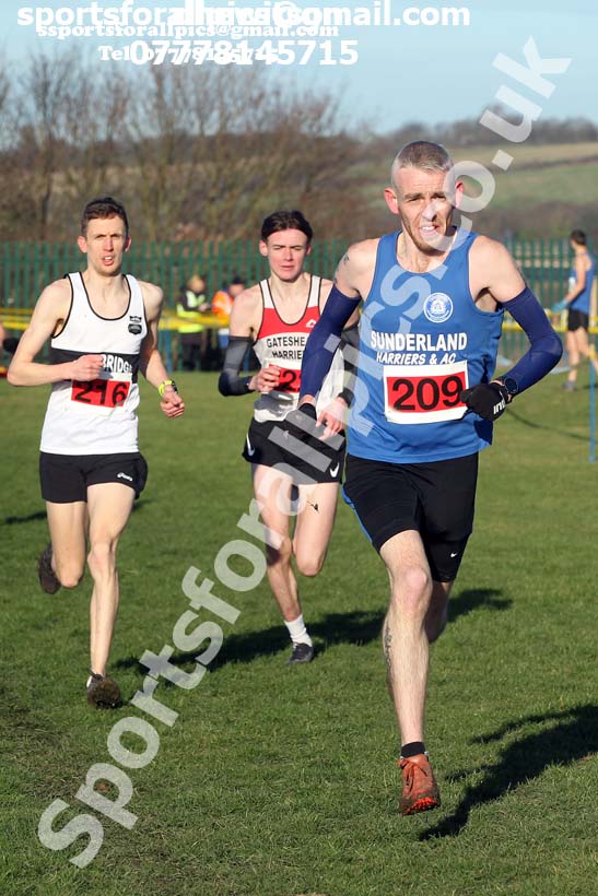 Senior mens 2020 Birtley Cross Country Relay, County Durham.  Photo: David T. Hewitson/Sports for All Pics